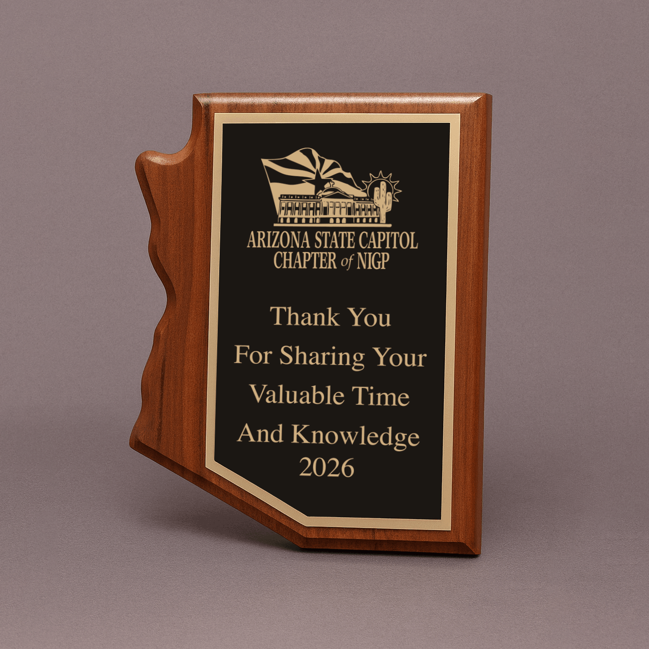 Arizona Shaped Plaque - 900093 Arizona Shaped Plaque - Image 1