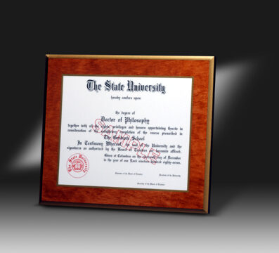 laminated certificate plaque custom document plaques award