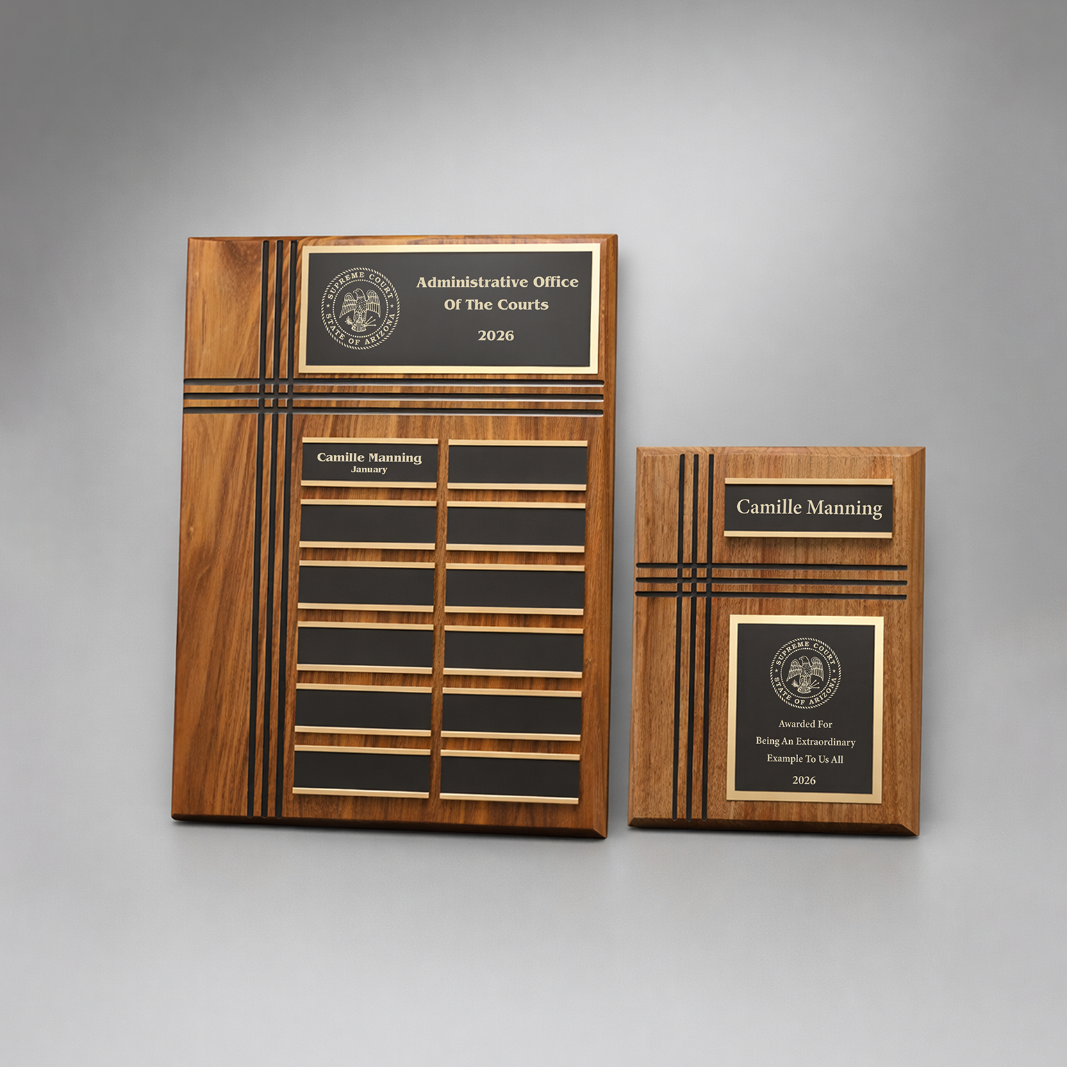 900132-P T - Routed Accent Perpetual Plaque - Image 1