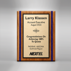 Vertical Style Routed Plaque