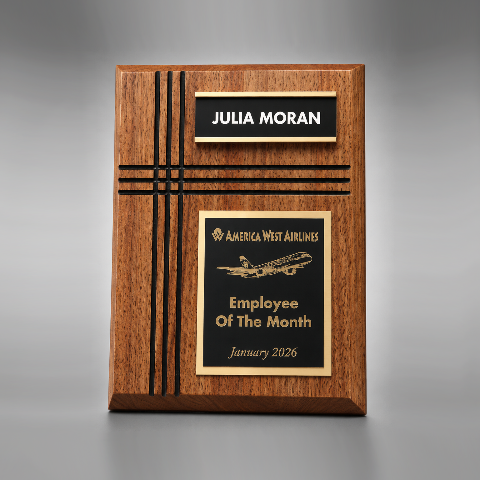 900133 TTT - Routed Accent Individual Plaque - Image 1