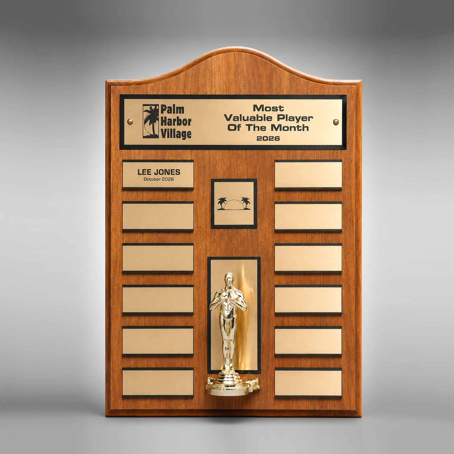 900134 Q - Perpetual Plaque w/ Figurine - Image 1