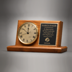 Walnut Desk Clock
