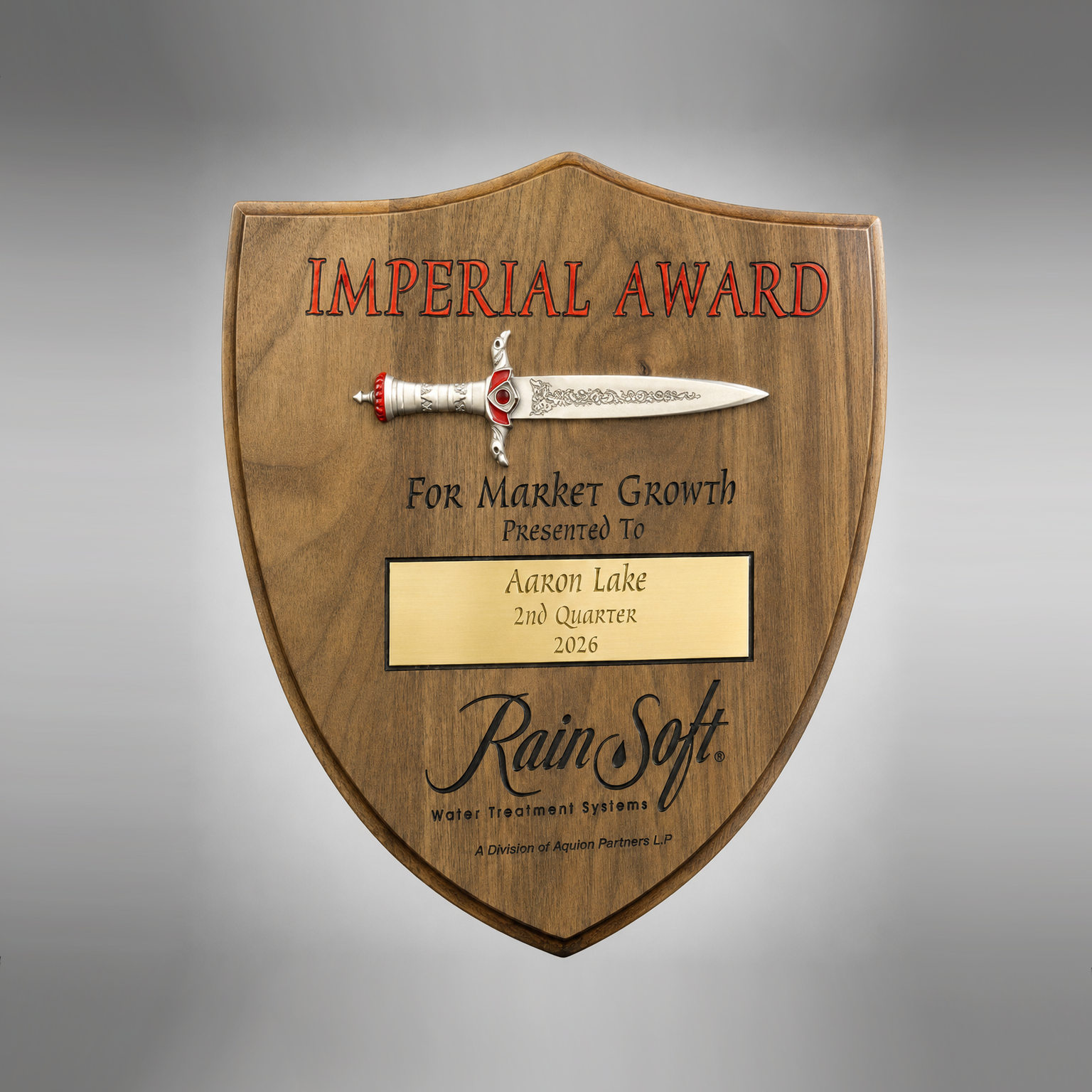 Click to enlarge RainSoft Imperial Custom Plaque RainSoft Imperial Custom Plaque - Image 1
