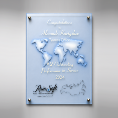 RainSoft #2 Outstanding Performance Custom Plaque