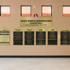 Shirdi Temple Donor Wall